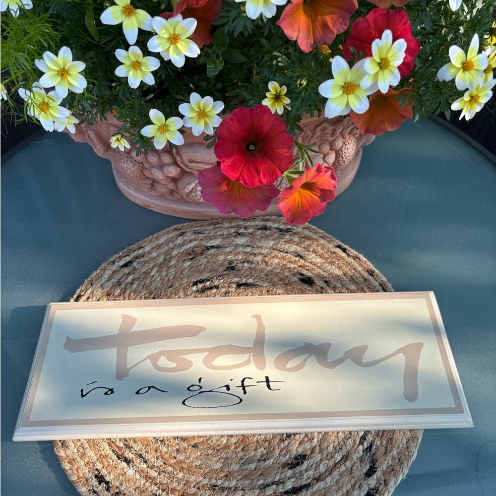 Creative Co-op “Today is a Gift” Wooden Sign